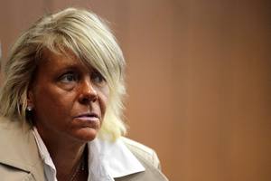 Patricia Krentcil is facing a second degree child endangerment charge for allegedly popping her daughter into a tanning booth.
Photo / AP