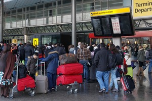 Delays of up to two hours for passengers from outside Europe were reported last week. Photo / AP