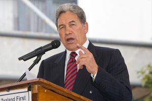 Winston Peters. Photo / Andrew Warner