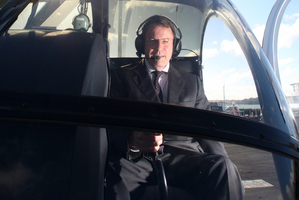 John Banks is a helicopter pilot who says he can't remember any visits to Dotcom's mansion. Photo / APN