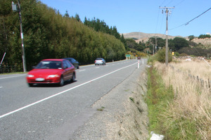 The spot where a Transmission Gully highway would intersect with Paremata-Haywards Rd, Photo / APN