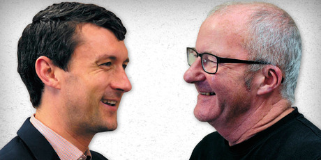 Duncan Greive (left) and Brendan Smyth. Photo / Ted Baghurst