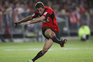 Tom Taylor has played at No 10 for the Crusaders while Dan Carter has played second five-eighths. Photo / Getty Images.