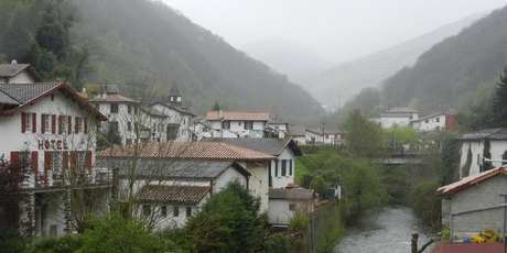Looking towards the snowy Pyrenees - and the Spanish border. Photo / Simon Winter