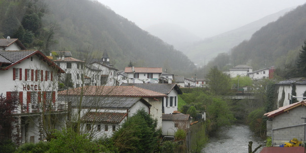 Looking towards the snowy Pyrenees - and the Spanish border. Photo / Simon Winter