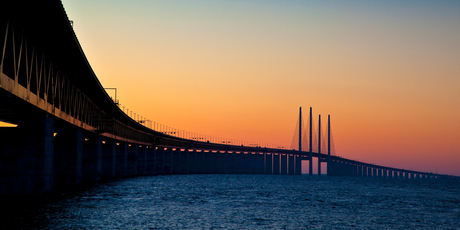 The four-kilometre-long Oresund Bridge links Copenhagen in Denmark with Malmo in Sweden. Photo / Thinkstock