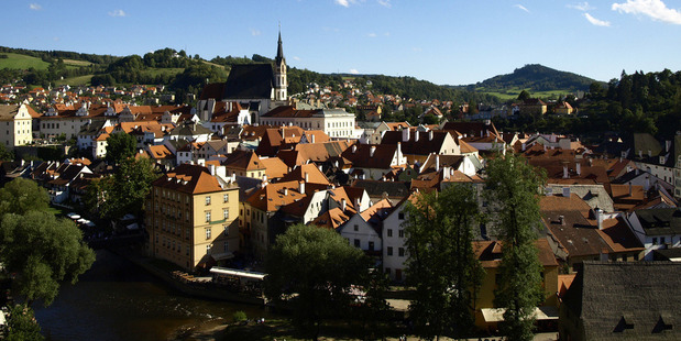 Brilliant once more: It's hard to fathom why the Communists painted Cesky Krumlov entirely grey. Photo / Creative Commons image by Wikimedia user Avala