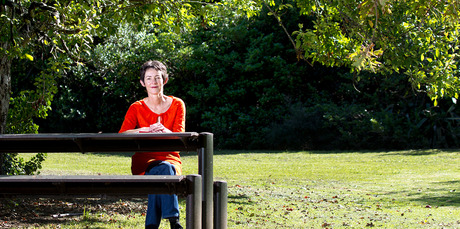 Angela Radford at the Bassant Reserve in Penrose. Photo / Steven McNicholl