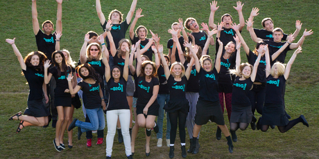 The Big Stand committee at Howick College encourages students to stand up against bullying. The campaign has been running for the past two years. Photo / Sarah Ivey