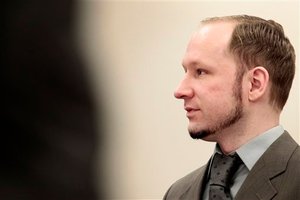Anders Behring Breivik. Photo / AP