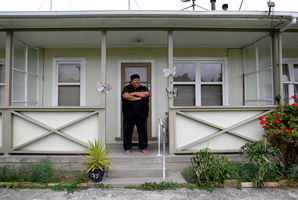 Cedric Motu says he would be happy to pay more rent for his Johnson St council flat if it meant he could stay but he is expecting to be moved elsewhere when the unit is sold. Photo / Christine Cornege