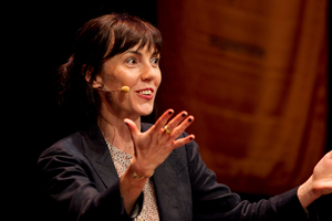 Author Emily Perkins at the Auckland Readers and Writers Festival.
Photo / Natalie Slade