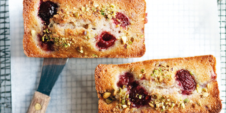Raspberry and pistachio friands. Photo / Chris Court