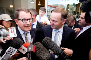 PM John Key and John Banks. Photo / NZ Herald