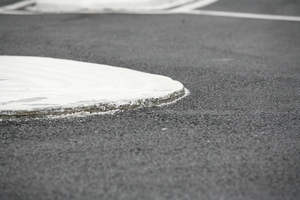 The roundabout where Chris Smith had his accident at the intersection of Woodlands Park Rd and Hollywood Ave in Titirangi. 30 March 2012 The Aucklander Photograph by Garry Brandon Photo / APN