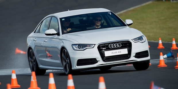 Getting around the track without killing a few cones is not as easy as you might think. Photo / Lee Howell/Kaptured.com