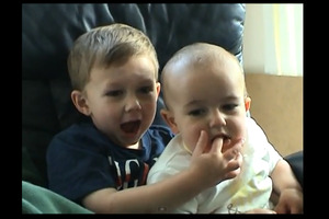 The famous 'Charlie Bit my Finger' Youtube clip. Photo / Supplied