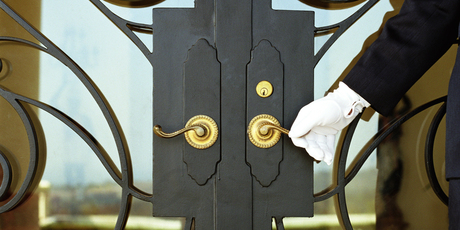 For those without a personal butler ready and waiting to open the door for you, watch out for the next best thing: a door that opens as soon as you touch the handle. Photo / Thinkstock