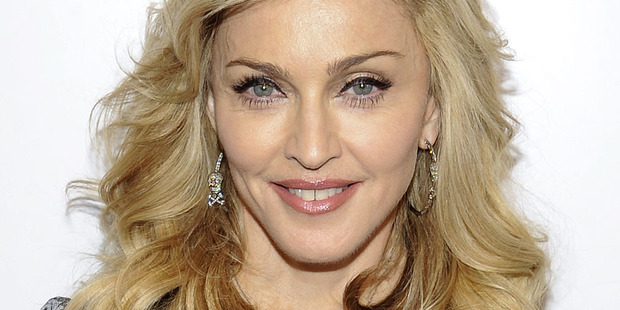 Madonna at the launch of her new perfume, Truth or Dare. Photo / AP