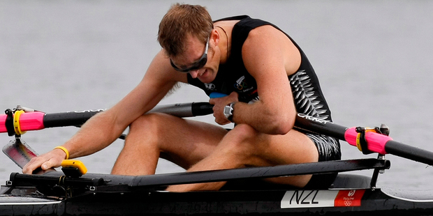 Mahe Drysdale spent the build up to his final at the Beijing Olympics on an intravenous drip and still managed a bronze medal. Photo / Kenny Rodger