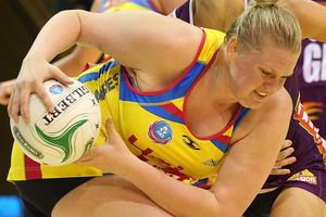 Caitlin Thwaites of the Pulse holds the ball. Photo / Getty Images.