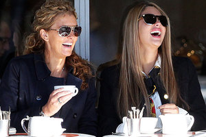 Sally and Jaime Ridge dine at SPQR as the cameras roll. Photo / Doug Sherring