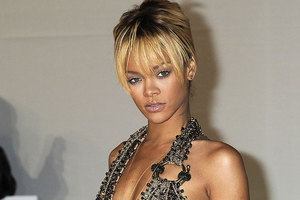 Rihanna was placed on a drip after being rushed to hospital following a party. Photo / AP