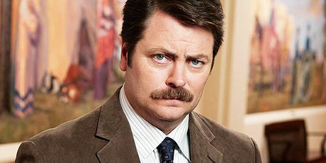 Ron Swanson, from Parks and Recreation. Photo / Supplied