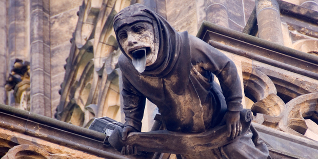 Finding tourists hard to stomach? A gargoyle at Prague's St Vitus Cathedral. Photo / Thinkstock