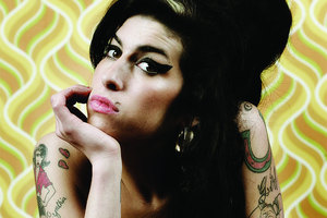 A painting drawn with Amy Winehouse's blood is heading to auction. Photo / Supplied