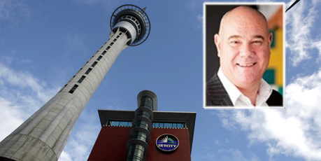Sky City's former chief operating officer Stuart Wing (inset). Photo / Supplied