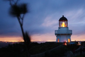 The lighthouse at Manukau Heads on the Awhitu Peninsula. Photo / Supplied