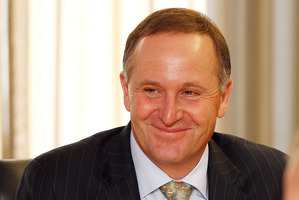 John Key said there was nothing he'd seen from either the Reserve Bank or Treasury to indicate New Zealand was headed back into recession. Photo / Getty Images