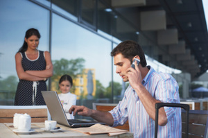 A new study has found children are affected by parents who bring their work home.
Photo / Thinkstock