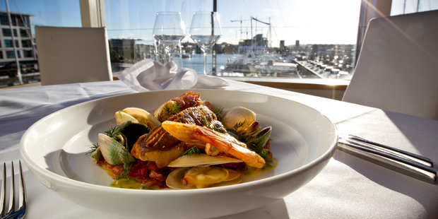 Roast gurnard at Kermadec Fine in the Viaduct Harbour. Photo / Dean Purcell