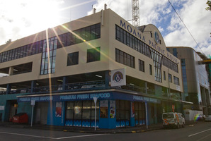 The Moana Pacific building will make way for the Waterfront Theatre. Photo / Greg Bowker