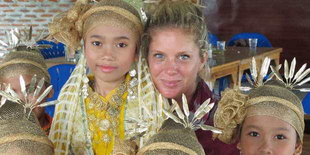 Rachel Hunter on her Intrepid Journeys episode. Photo / Supplied
