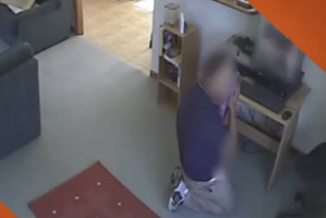 The carpet cleaner caught on camera. Photo / Supplied