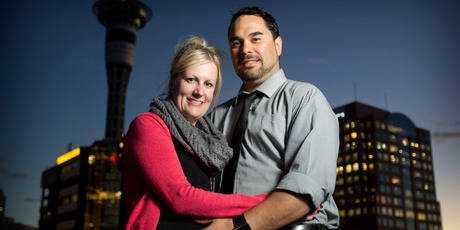 Naomi Somerville and Adam Booth. Photo / Greg Bowker