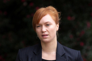 Kara Hurring in the Rotorua District Court. Photo / Alan Gibson