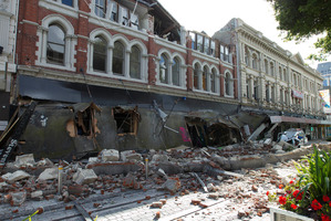 Cashel Mall in Christchurch after the 6.3 magnitude earthquake which struck the city on February 22 last year. File photo / Simon Baker