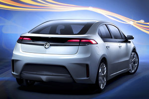 The Ampera uses a small petrol-fuelled generator to supply electricities to the wheels when the battery runs out. Photo / Supplied