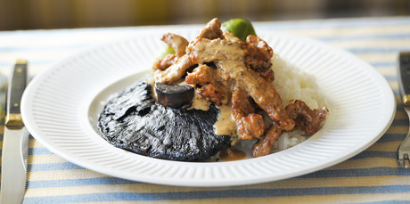 An old-favourite - beef stroganoff. Photo / Jason Dorday