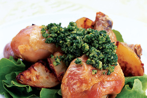 Vitamin C keeps pesto green. Photo / Alan Gillard