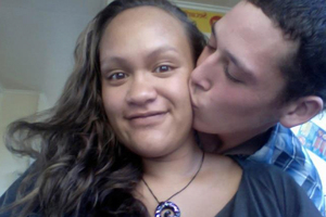Casey Nathan, pictured with her partner Hayden Tukiri, died during childbirth. Photo / Supplied