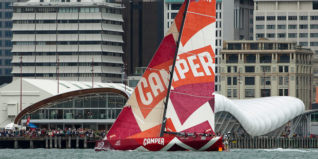 The Auckland stopover of the Volvo Ocean Race returned a surplus of $201,000. Photo / Emirates with Team New Zealand.
