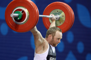 Richie Patterson (pictured) and Tracey Lambrechs need help from their New Zealand teammates to qualify for the London Olympics. Photo / Getty Images