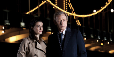 Bill Nighy, here with Rachel Weisz, plays a bit of a ladies' man in Page Eight. Photo / Supplied Bill Nighy, here with Rachel Weisz, plays a bit of a ladies' man in Page Eight. Photo / Supplied
