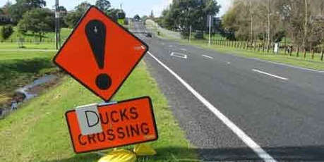 Adapted sign for conditions. Photo / Supplied