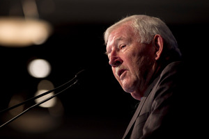 Sir Ron Brierley doesn't plan to quit the corporate world any time soon. Photo / Natalie Slade